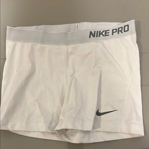 Nike Pro White Compression Shorts